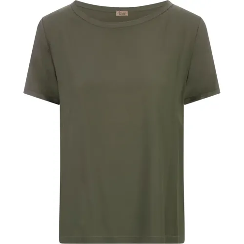 Seiden Militärgrünes T-Shirt - Her Shirt - Modalova