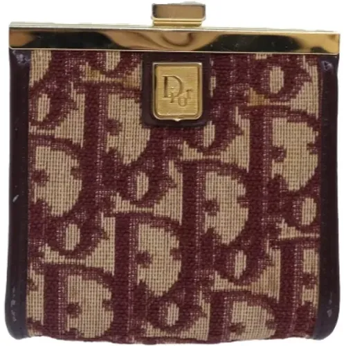 Pre-owned Canvas wallets , female, Sizes: ONE SIZE - Dior Vintage - Modalova