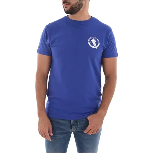 Stretch Baumwolle Logo Print T-Shirt , Herren, Größe: 2XL - Bikkembergs - Modalova