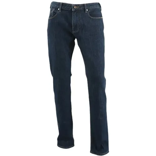 Slim-Fit Stretch Denim Jeans , male, Sizes: W36, W31 - Emporio Armani - Modalova