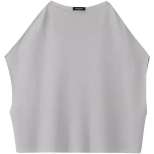 Oversized Short Sleeve Jersey Top , female, Sizes: S - Fabiana Filippi - Modalova