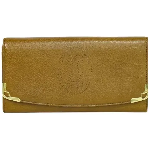 Pre-owned Leather wallets , female, Sizes: ONE SIZE - Cartier Vintage - Modalova