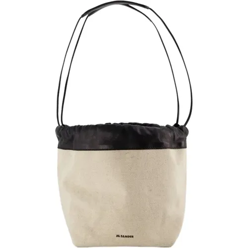 Leather Dumpling Bag , female, Sizes: ONE SIZE - Jil Sander - Modalova