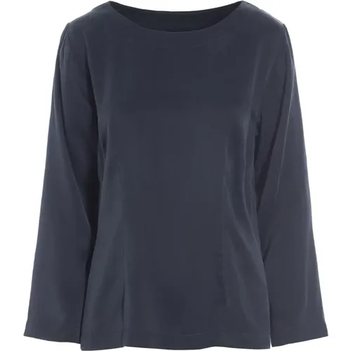 Silk Shiruku Blouse Dark Midnight , female, Sizes: S, XS, L, M, XL - Bitte Kai Rand - Modalova