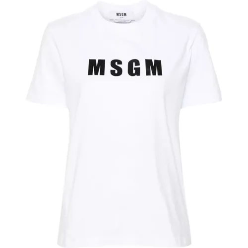 Stilvolle T-Shirts und Polos , Damen, Größe: 2XS - Msgm - Modalova