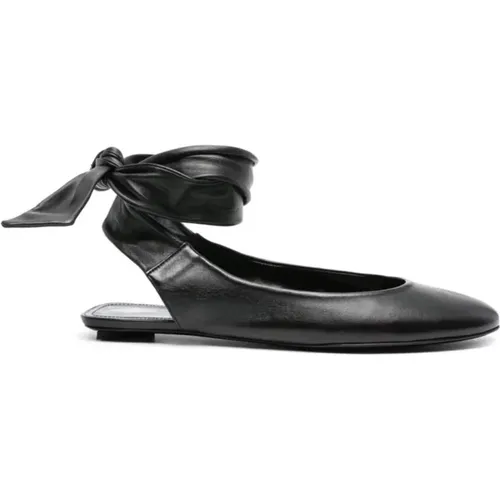 Schwarze Cloe Ballerina Flat - The Attico - Modalova