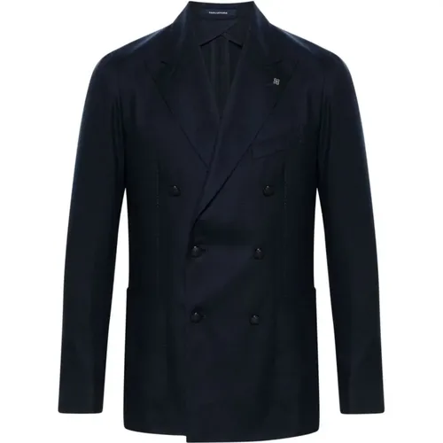 Cashmere Peak Lapel Jacket , male, Sizes: XL, L - Tagliatore - Modalova