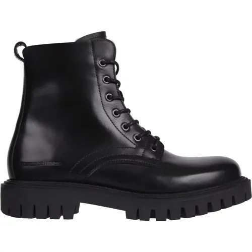 Schwarze Chunky Stiefeletten , Herren, Größe: 41 EU - Tommy Hilfiger - Modalova