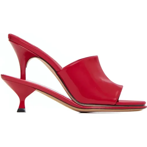 Leather Double Heel Sandals , female, Sizes: 5 UK, 3 UK, 4 UK, 7 UK - Jacquemus - Modalova