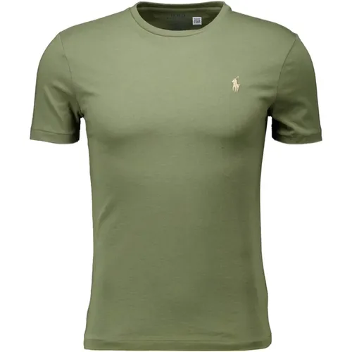 Stilvolles Grünes T-Shirt mit Logo , Herren, Größe: S - Ralph Lauren - Modalova