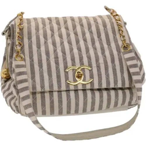 Pre-owned Canvas shoulder-bags , female, Sizes: ONE SIZE - Chanel Vintage - Modalova