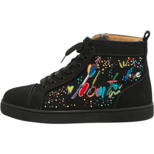 Pre-owned Canvas sneakers , female, Sizes: 7 UK - Christian Louboutin Pre-owned - Modalova