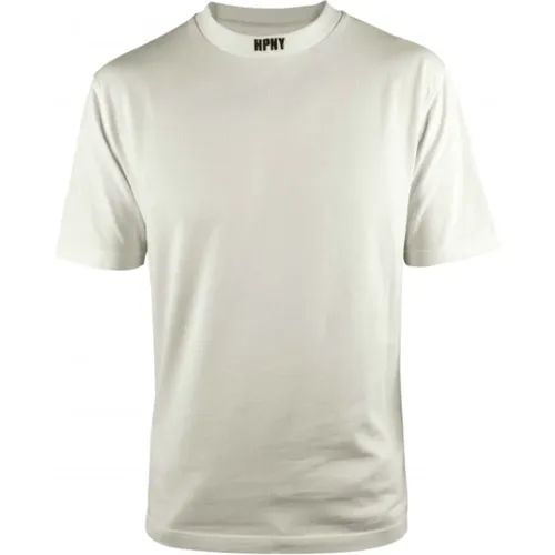 Weißes Baumwoll-T-Shirt mit HPNY-Stickerei , Herren, Größe: S - Heron Preston - Modalova