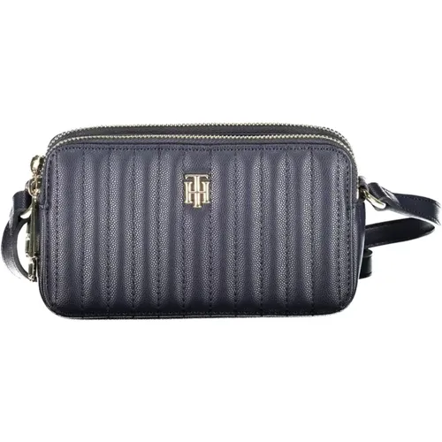 Blaue Polyurethan-Handtasche - Tommy Hilfiger - Modalova