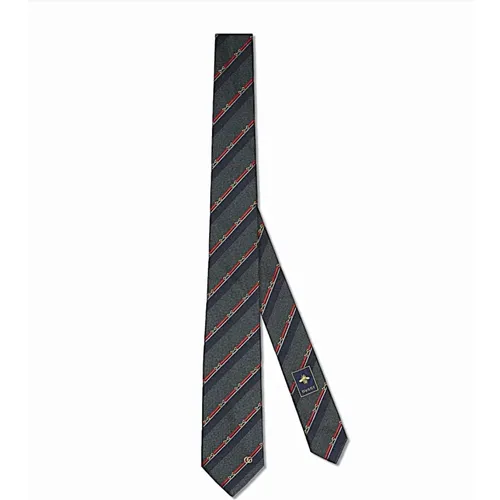 Elegant Silk Tie for Men , male, Sizes: ONE SIZE - Gucci - Modalova