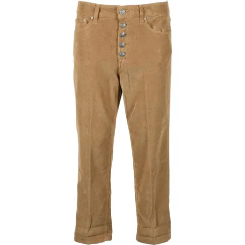 Casual Cotton Blend Lyocell Elastane Pants , female, Sizes: W29, W27, W28, W26 - Dondup - Modalova