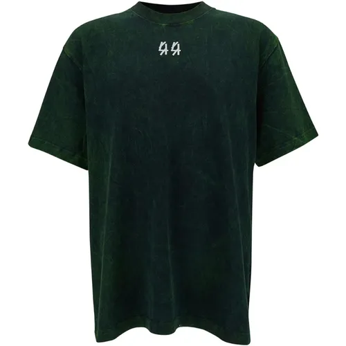 Grüne Solar Tee T-Shirts und Polos , Herren, Größe: M - 44 Label Group - Modalova