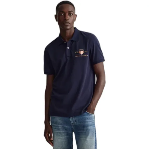 Herren Archive Shield Piqué Polo Shirt - Gant - Modalova