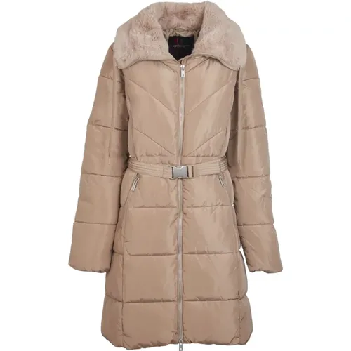 Fur Collar Puffer Coat , female, Sizes: S, M - Ottod'Ame - Modalova