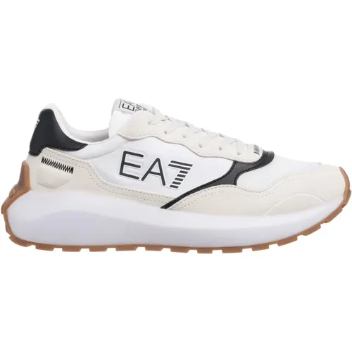 Multicolour Lace-Up Sneakers , male, Sizes: 6 UK, 8 1/2 UK, 11 UK, 7 1/2 UK, 10 UK, 11 1/2 UK, 5 1/2 UK - Emporio Armani EA7 - Modalova