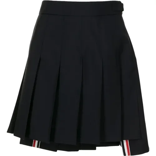 Pleated Skirt for School Uniform , female, Sizes: XS, 2XS - Thom Browne - Modalova
