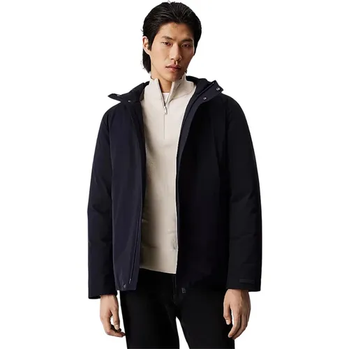 Night Sky Hooded Jacket , male, Sizes: L, M, XL, 2XL - Calvin Klein - Modalova