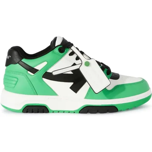 Green Sneakers Out Of Office , male, Sizes: 6 UK - Off White - Modalova