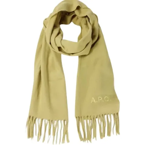 Man Scarf Ambroise Brodee Ginger , female, Sizes: ONE SIZE - A.p.c. - Modalova