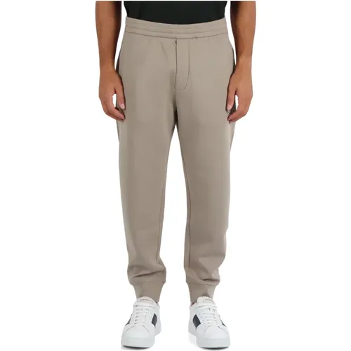 Sportliche Sweatpants aus Baumwollmischung mit Logo-Stickerei , Herren, Größe: L - Emporio Armani - Modalova