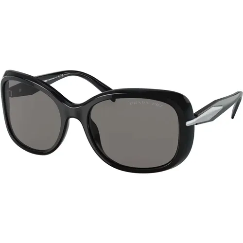 Grey Sunglasses , female, Sizes: 57 MM - Prada - Modalova
