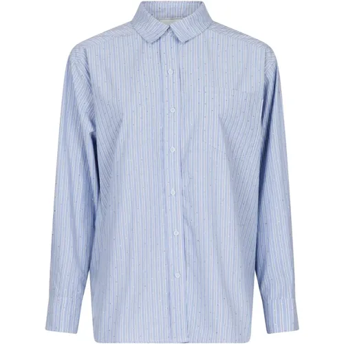 Blue Striped Shirt Dalma Style , female, Sizes: S, XL, L, M, XS - NEO NOIR - Modalova