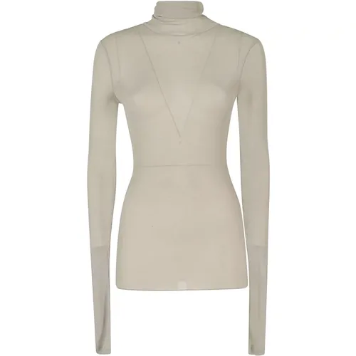 Stylischer Rollkragenpullover , Damen, Größe: M - Ami Paris - Modalova