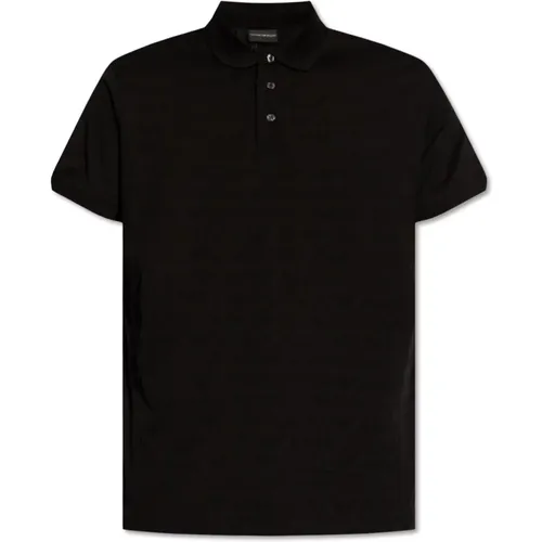 Monogrammiertes Poloshirt , Herren, Größe: XL - Emporio Armani - Modalova