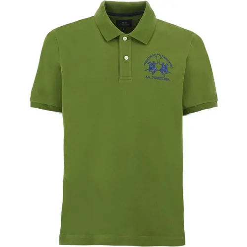Grünes Baumwoll-Polo-Shirt Strickwaren - LA MARTINA - Modalova