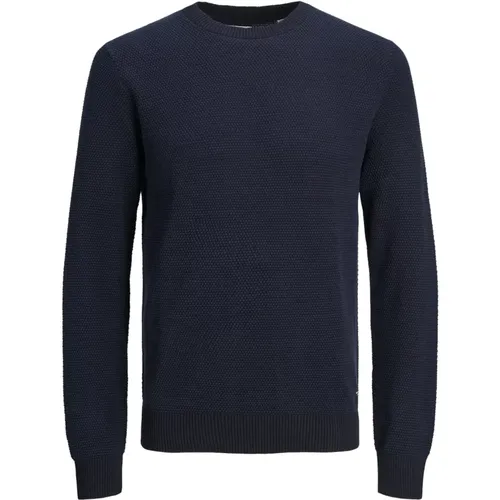 Klassischer Strickpullover , Herren, Größe: L - jack & jones - Modalova