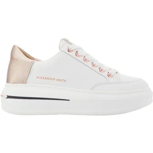 Weißes Kupfer Lancaster Gate Sneakers , Damen, Größe: 38 EU - Alexander Smith - Modalova