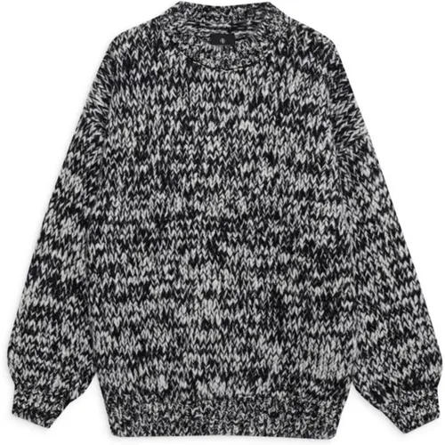 Weicher Strickpullover Schwarz/Weiß , Damen, Größe: S - Anine Bing - Modalova