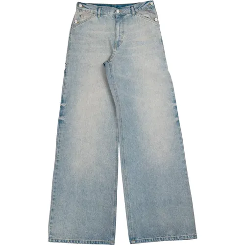 Denim Sailor Baggy in Celeste , male, Sizes: L, M - Courrèges - Modalova