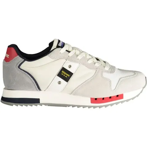 Polyester Sneaker with Lace , male, Sizes: 11 UK, 9 UK, 12 UK - Blauer - Modalova