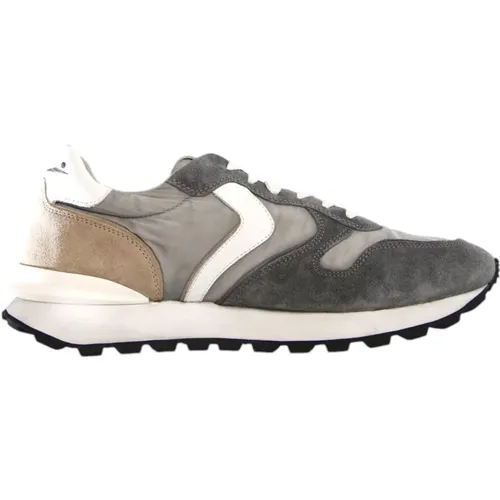 Grey Sneakers Paris Race Man , male, Sizes: 10 UK, 6 UK, 8 UK, 7 UK, 12 UK, 5 UK, 9 UK - Voile blanche - Modalova