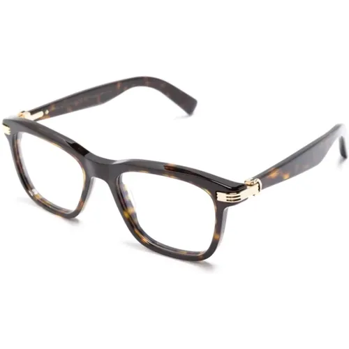 Braun/Havanna Optische Brille , Herren, Größe: 54 MM - Cartier - Modalova