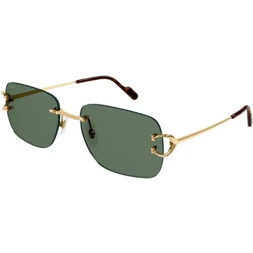 Stylish Sunglasses with Indeterminado Frame , unisex, Sizes: 59 MM - Cartier - Modalova