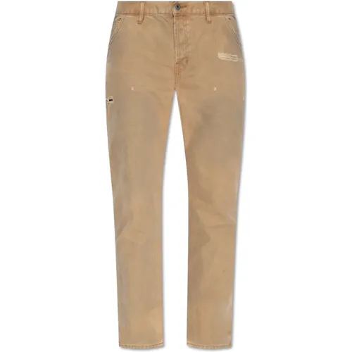 Carpenter Jeans, Braun, Vintage-Stil , Herren, Größe: W32 - AllSaints - Modalova