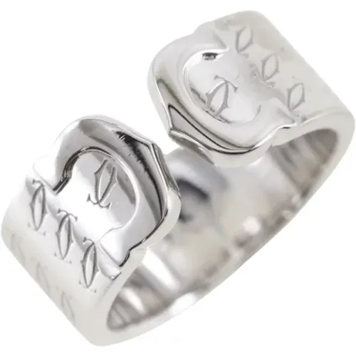 Pre-owned White Gold rings , female, Sizes: ONE SIZE - Cartier Vintage - Modalova