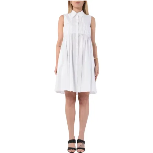 Cotton Shirt Dress with Button Closure , female, Sizes: S, M, L, XS - PATRIZIA PEPE - Modalova