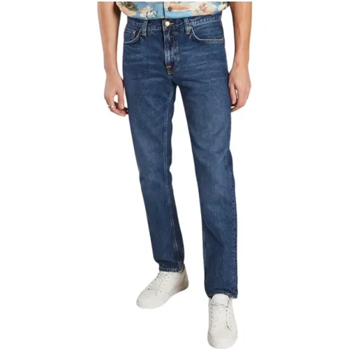 Gritty Jackson Regular Jeans , Herren, Größe: W28 L32 - Nudie Jeans - Modalova