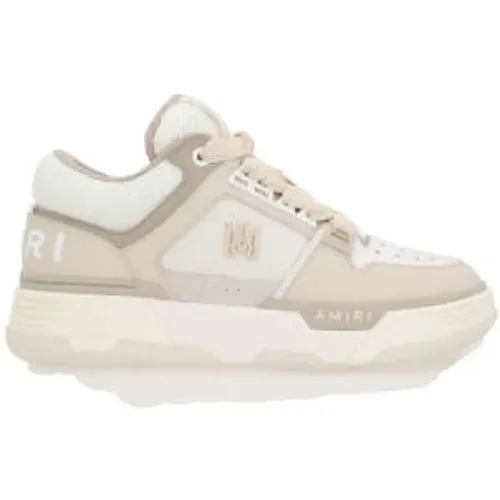 Low-Top Leather Sneakers in White/Beige , male, Sizes: 7 UK - Amiri - Modalova