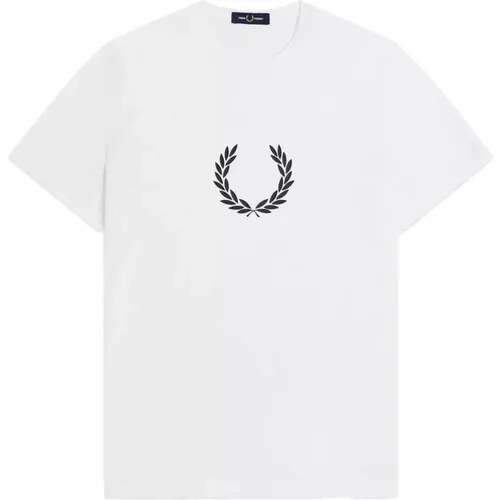 Laurel Wreath Grafik T-Shirt , Herren, Größe: 2XL - Fred Perry - Modalova