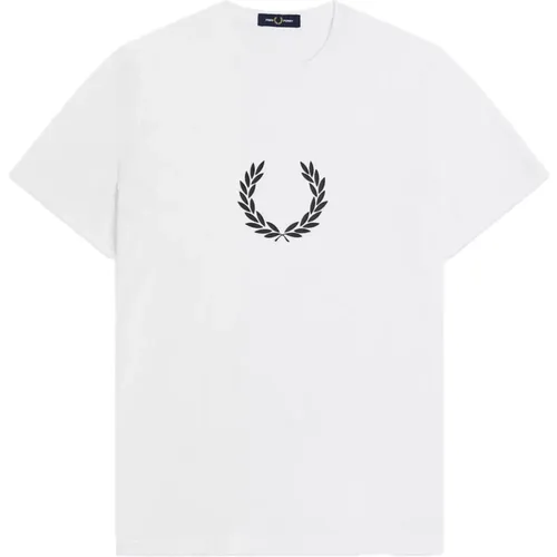 Laurel Wreath Grafik T-Shirt , Herren, Größe: XL - Fred Perry - Modalova