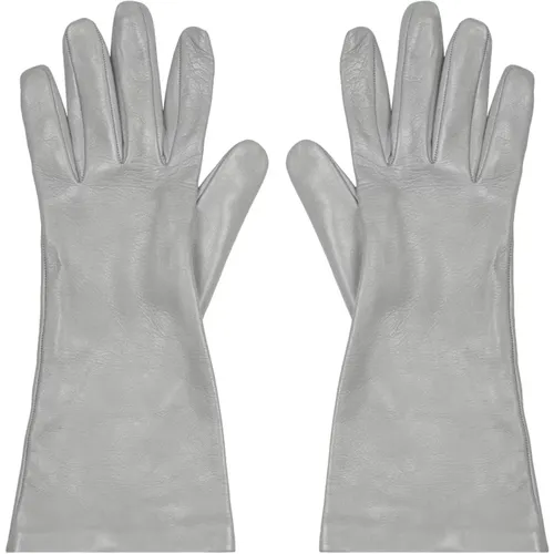 Leather Gloves Lined Regular Fit , female, Sizes: 7 1/2 IN - Liviana Conti - Modalova